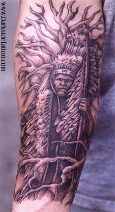Tattoos - Ethnic Native American tattoos - American Indian