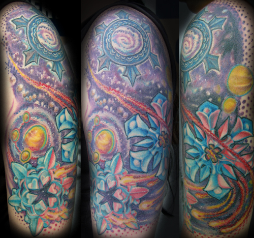 Tattoos - Coverup tattoos - outergalactic spaceflakes