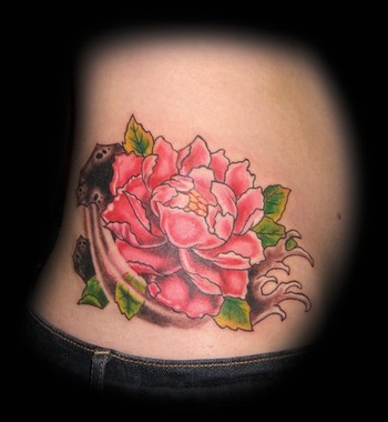 Comments Japanese Peony Flower for Cordelia Tattoo took about 3 hours 