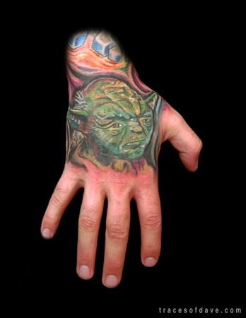 Tattoos Portrait. Yoda. Now viewing image 2 of 2 previous next