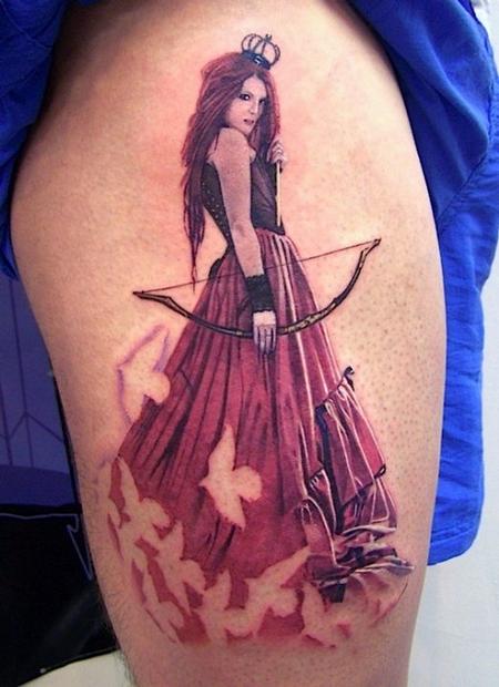 Tattoos - Archer Pinup Tattoo - 58210