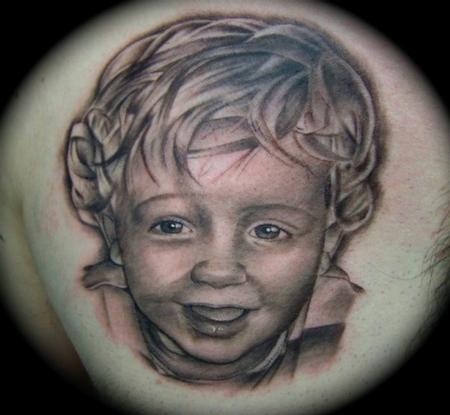 Tattoos - godson portrait - 65164