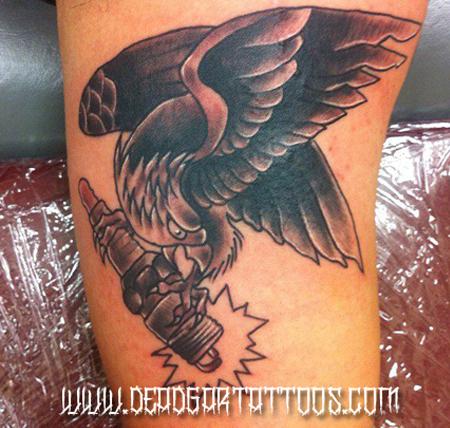 Tattoos - Sparkplug Eagle  - 65585