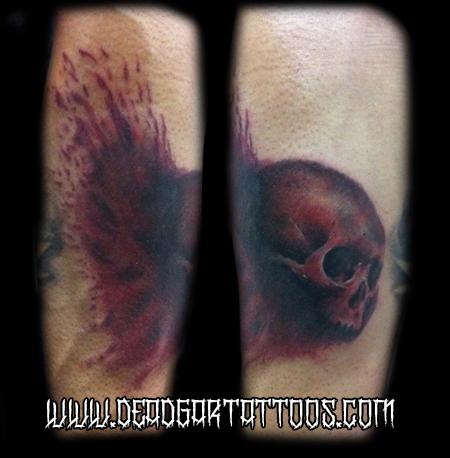 Tattoos - Blood Splatter Skull - 65600