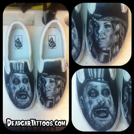 Tattoos - House of 1000 Corpses Custom Vans Shoes - 67643