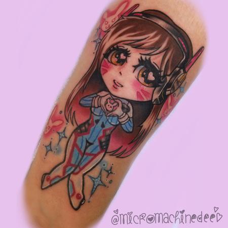 Tattoos - Dva Overwatch Kawaii tattoo - 128623