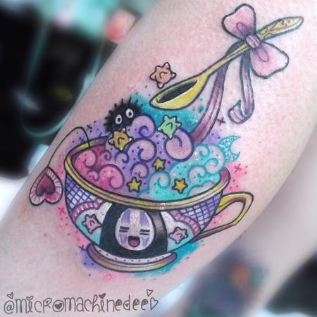 Tattoos - Noface Ghibli tea cup - 128619