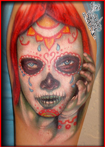 day of dead tattoos pictures. Tattoos? day of dead girl