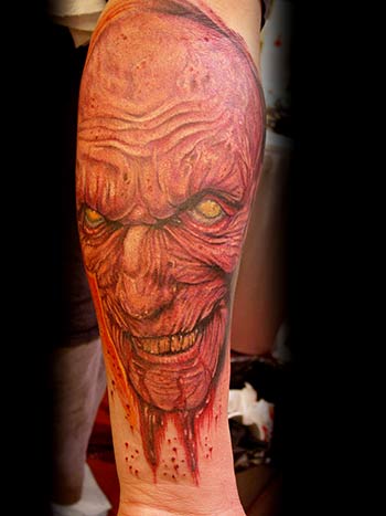 Evil Zombie tattoos