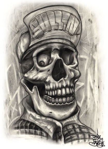 Tattoos - VENICE SKULL - 52887