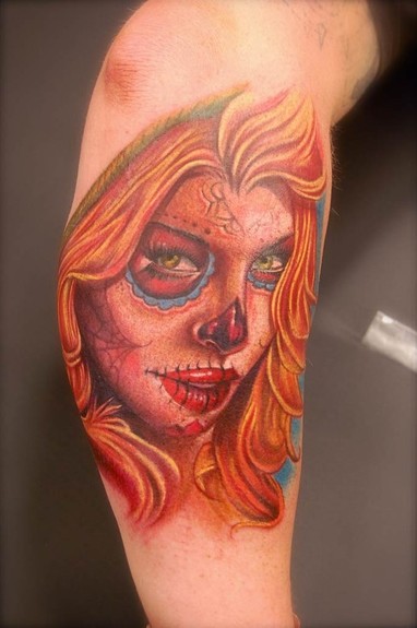 Big Gus - Sugar Skull Girl tattoo