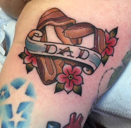 Tattoos - Bacon Dad Heart - 132913