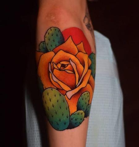 Tattoos - Cactus Rose - 128464