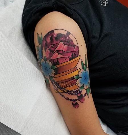 Tattoos - Crystal Ball w/Mountains - 132850