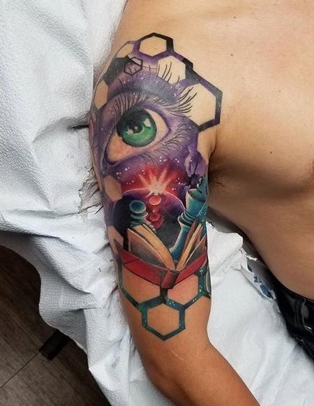 Tattoos - Geometric Eye - 131459
