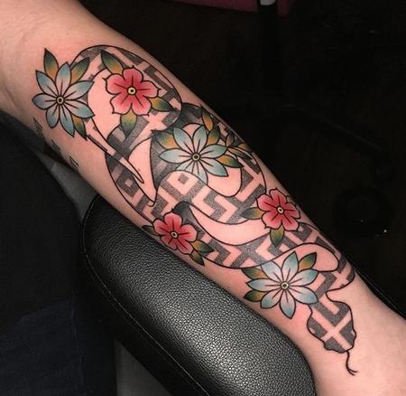 Tattoos - Geometric Snake - 132779