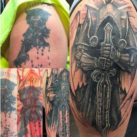 Tattoos - Knight Cover up - 133990