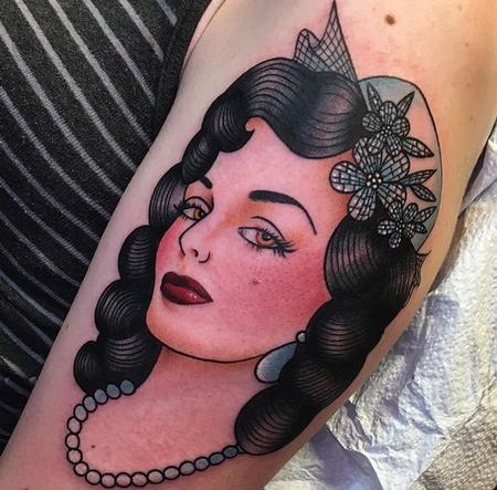 Tattoos - Lady head - 132079