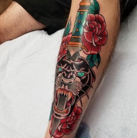 Tattoos - Panther & Dagger - 133254