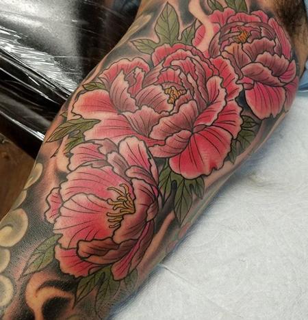 Tattoos - Peonies - 130275
