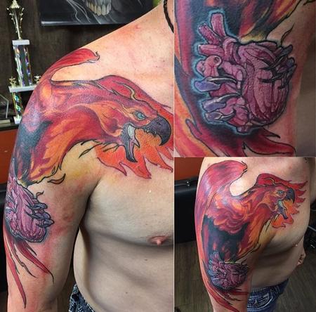 Tattoos - Phoenix w/Heart - 133885