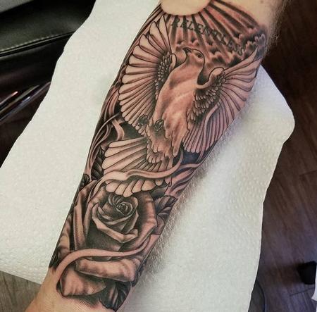 Tattoos - Dove and Rose - 133723