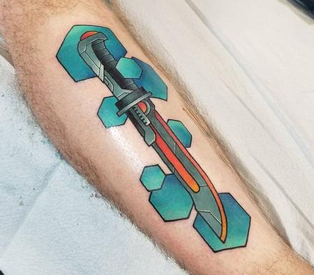 Tattoos - SciFi Dagger - 132415