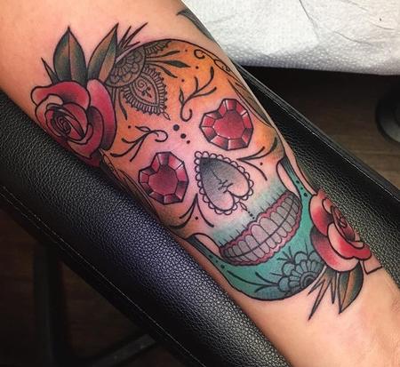 Tattoos - Sugar Skull - 132410