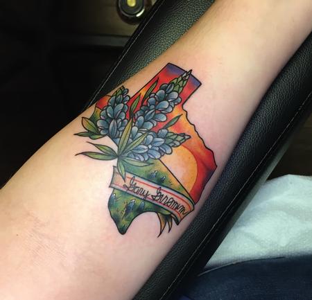 Tattoos - Texas w/Bluebonnets - 132080