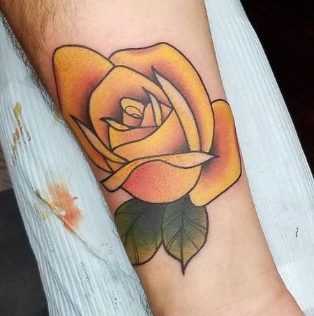 Tattoos - Yellow Rose - 130762