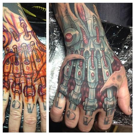 Biomech Hand by John Clark : Tattoos