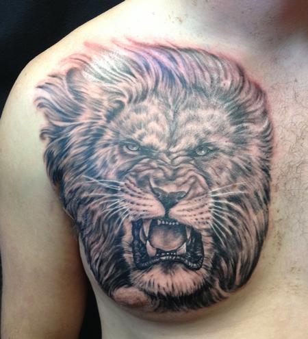 Lion Tattoo by John Clark : Tattoos