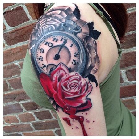 Tattoos - Painted Roses - 87469
