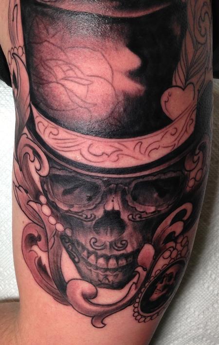 Tattoos - Skull With Top Hat - 82283