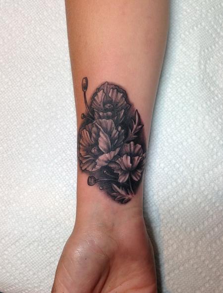 Tattoos - Poppy Flowers - 77337