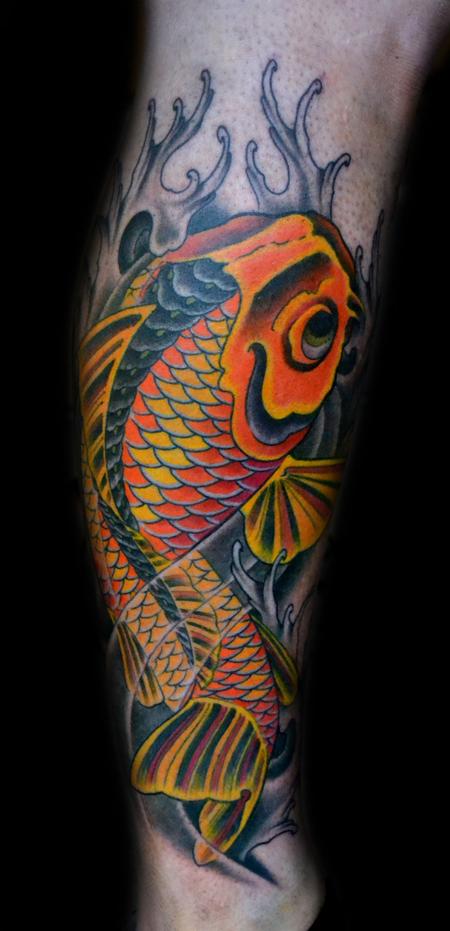 Diego - Koi Fish Tattoo- Freehand
