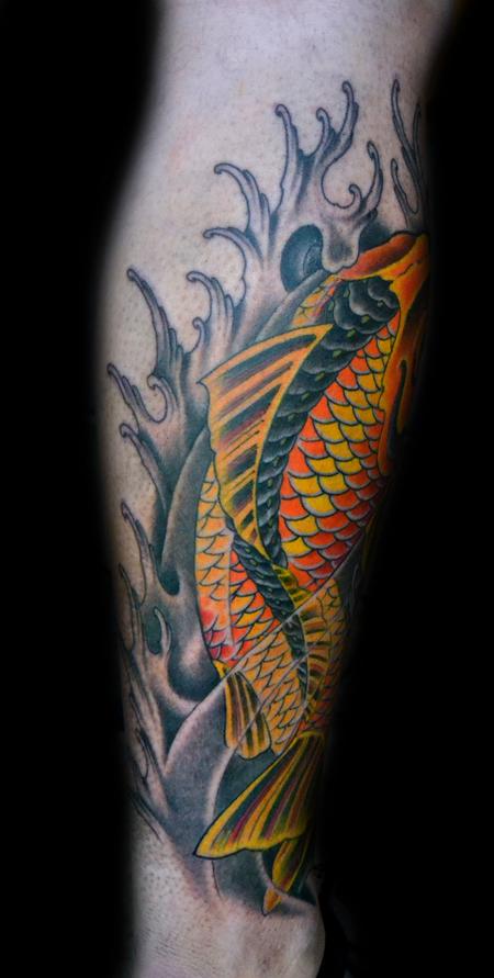 Diego - Koi Fish Tattoo- Freehand