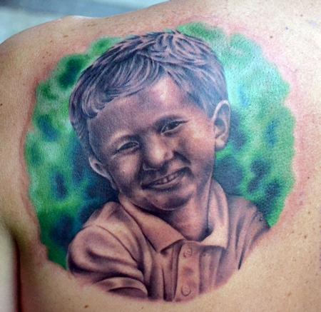 Diego - Kid Portrait Black and Grey