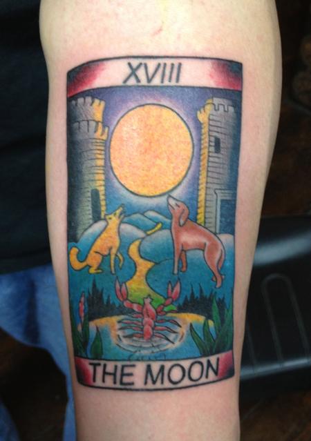 Tarot Card tattoo i did back