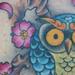 Tattoos - Owl and Cherry Blossoms  - 58568