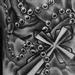 Tattoos - Praying Hands Tattoo Black and Grey - 62130