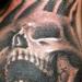 tattoo galleries/ - Black and Grey Skull on Hand