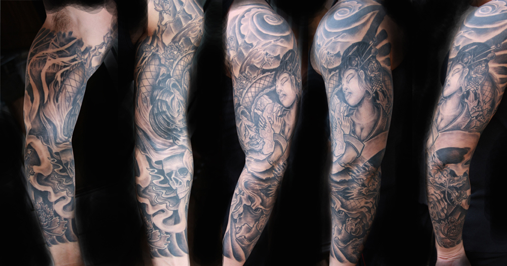 japanese skull tattoos. Skull tattoos,