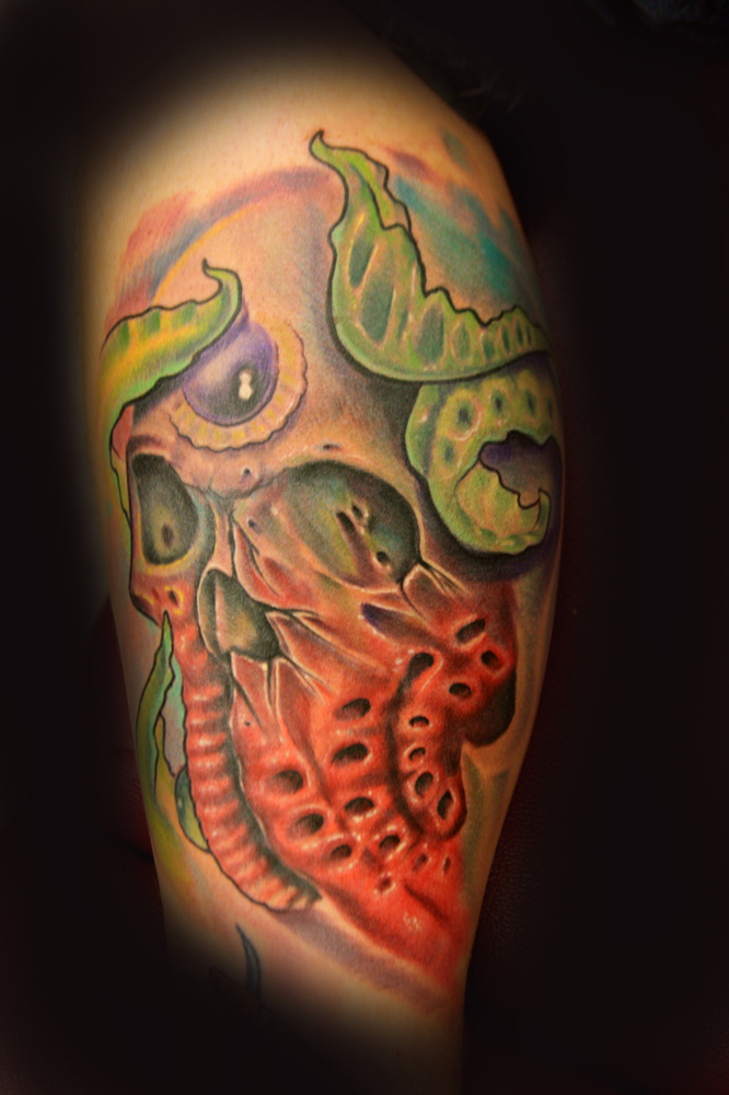 Tattoos - skull morph action - 33120