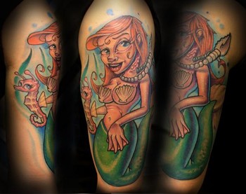 Tattoos - mermaid action - 46539