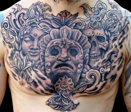 Looking for unique Paolo Acuna Tattoos Spiritually Inspired Chest Piece