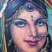 tattoo galleries/ - Hindu Woman Portrait Tattoo