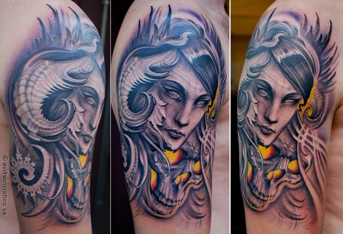 skull tattoo filler. evil skull tattoo filler. skull tattoo filler. evil