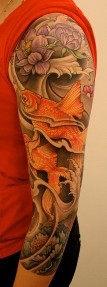 japanese goldfish tattoo meaning. makeup In Japan, Koi fish are