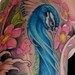 tattoo galleries/ - Peacock and Flower Sleeve - 51368